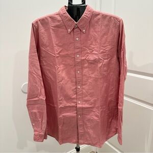 Uniqlo Men's Casual Red Button-Down Shirt